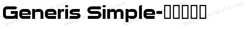 Generis Simple字体转换